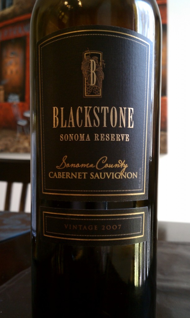 2007 Blackstone Sonoma Reserve Cabernet Sauvignon