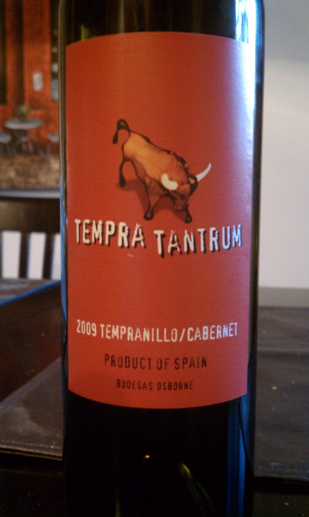 2009 Tempra Tantrum Tempranillo Cabernet