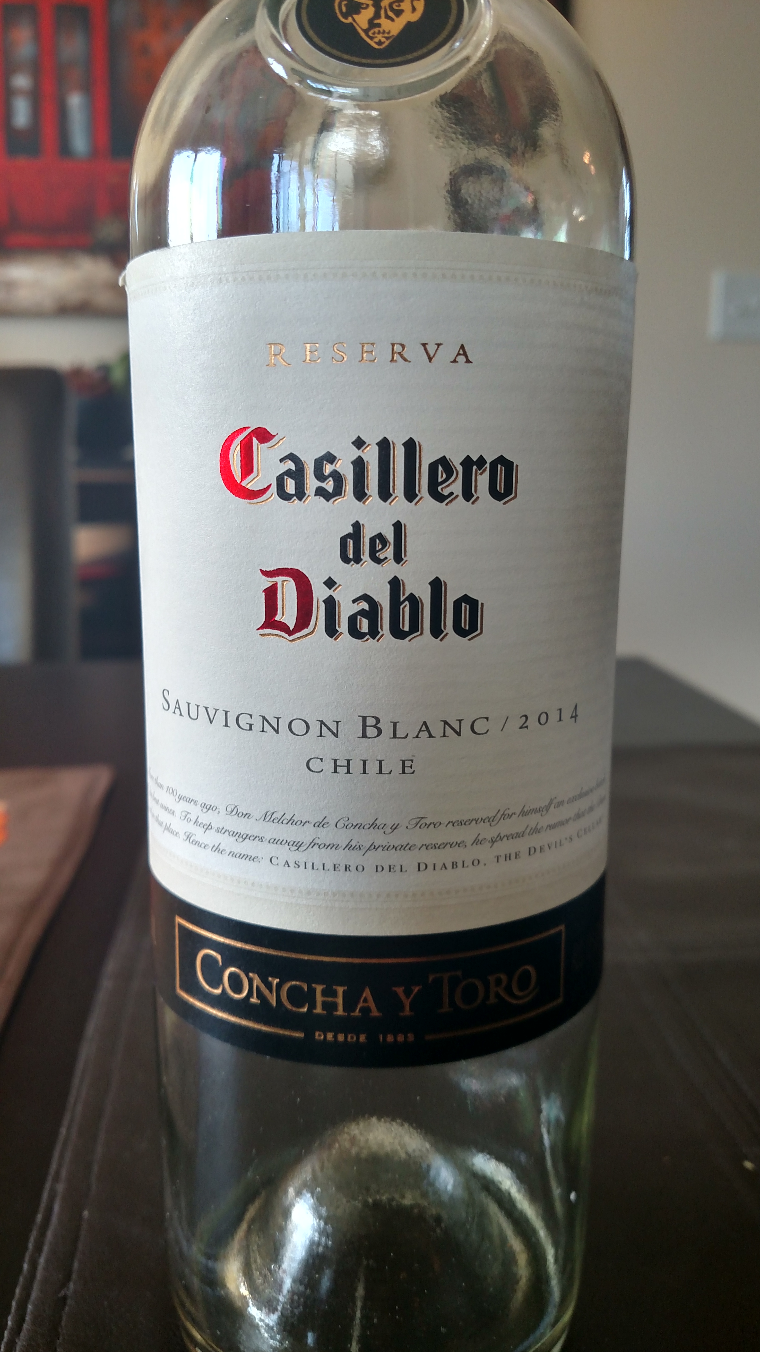 2014 Casillero del Diablo Reserva Sauvignon Blanc