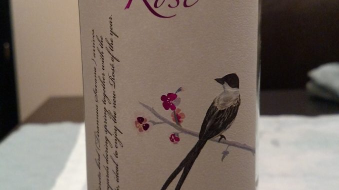 Empty bottle of 2015 Alta Vista Rose'