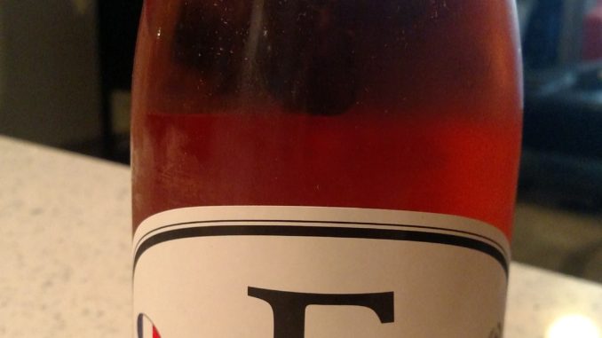 A picture of a bottle of Locations Wine F5 Rose'