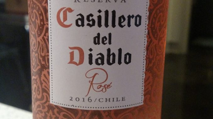 Picture of a bottle of 2016 Casillero del Diablo Rose'