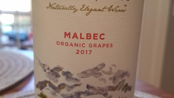 Image of a bottle of 2017 Domaine Bousquet Malbec