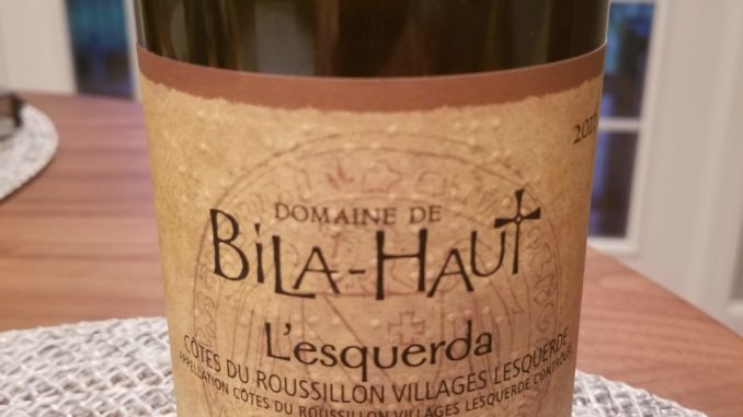 image of a bottle of 2016 Michel Chapoutier Domaine de Bila-Haut L'esquerda