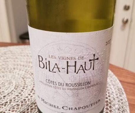 Image of a bottle of 2017 M. Chapoutier Les Vignes de Bila-Haut Cotes du Roussillon Blanc