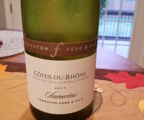 Image of a bottle of 2017 Ferraton Pere & Fils Cotes-du-Rhone Samorens Blanc