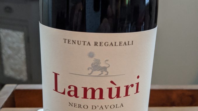 Image of a bottle of 2016 Tasca d'Almerita Lamuri Nero d'Avola