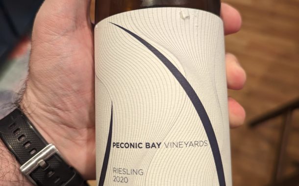 Image of a bottle of 2020 Peconic Bay Vineyards Riesling