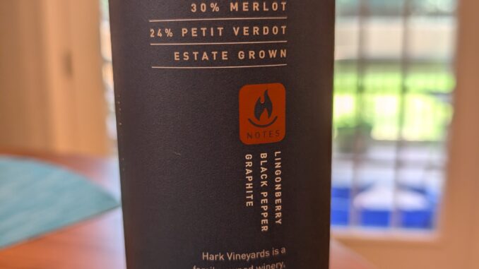 Image of a bottle of 2019 Hark Vineyard Spark