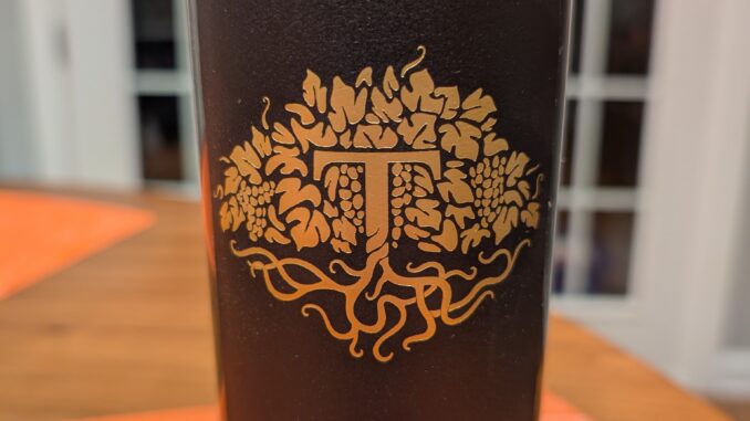 Image of a bottle of 2019 Afton Mountain T Red Blend